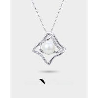 wholesale S925 silver jewelry source factory new style pure silver inlaid with pearl shell beads elegant pendant necklace wholesale-Shell Pearl Pendant - Without Chain>925 Silver