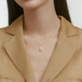 wholesale S925 Sterling Silver Freshwater Pearl Necklace with Winter Chinese-inspired Pendant Women's Designer Pendant Gourd Collarbone Chain Wholesale-0-1