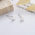 wholesale S925 Sterling Silver Geometric Cut-out Pentagon Stud Earrings, Minimalist Style for Versatile Daily Wear-0-1