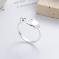 wholesale S925 Sterling Silver European and American Geometric Irregular Design Trendy Versatile Open Ring-0-0