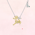 wholesale 925 Sterling Silver "Deer with You" Necklace for Women, Fashion Jewelry Birthday Gift for Girlfriend, Collarbone Chain-0-0