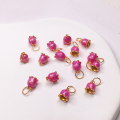 wholesale S925 Gold-Plated Enamel Tulip Drop Pendant Charm for Bracelet Necklace DIY New-0-1