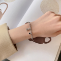 wholesale 925 Sterling Silver Korean-style Creative Multi-element Accessories Cartoon Bear Bracelet Fashion Ins Design Sense Hand Jewelry-0-3