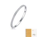 wholesale S925 Silver Moissanite Bracelet New Style Fashion Token of Love Jewelry Hot Selling Bangle Guangzhou Factory Wholesale-0-6