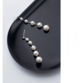 wholesale S925 silver earrings for women, Korean and Japanese style, sweet and elegant, synthetic pearl earrings, simple and unique accessories G0700-0-2