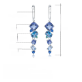 wholesale S925 Silver Luxury Designer Gemstone Earrings for Banquets with a High-End Feel, Featuring Natural Colored Gemstones-0-4