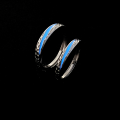 wholesale S925 Sterling Silver Galaxy Light Year Couple Rings with High-End Glow-in-the-Dark Effect, 520 Valentine's Day Gift for Boyfriend/Girlfriend-0-3