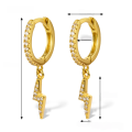 wholesale S925 Sterling Silver Cross-Border Europe and America Bestseller Lightning Ear Clasp with Micro-Inlaid Zirconia Light Luxury Earrings, High-End Fashionable Personalized Jewelry-0-11