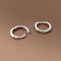 wholesale S925 Sterling Silver Brushed Round Ear Cuff Minimalist Niche Design Elegant Earrings for Women M04055-0-3