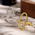wholesale 925 Silver Ring, Ins-style Versatile Geometric Star Moon Ring for Women, Smooth Surface, European and American Wholesale Jewelry-0-2