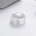 wholesale S925 Sterling Silver Fashion European and American Cross-Border Multi-Line Exaggerated Internet-Famous Openable Geometric Versatile Ring-0-3