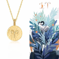 wholesale S925 Silver Minimalist European and American Style Zodiac Round Pendant Without Chain, Women's Viral Wholesale Zodiac Necklace-0-5