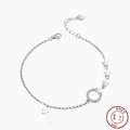 wholesale S925 Sterling Silver Korean Fashion Star Bracelet for Women, Minimalist and Versatile Small Design Hand Accessory Christmas Gift-0-0