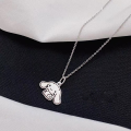 wholesale 925 Silver Cinnamoroll Small Accessory Cute Cinnamoroll Necklace Original Niche Design Pendant for Girlfriend or Kids-0-0