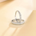 wholesale 925 Sterling Silver Brushed Matte Couple Rings, Minimalist and High-End Ins Style Plain Bands for Qixi Festival Gift-0-2