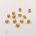 wholesale Gold-plated S925 silver flower bead spacer gasket semi-finished DIY jewelry accessories for crystal bracelets and necklaces-0-15