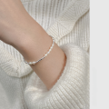 wholesale S925 Silver Nalan Fresh Sweet Ins Style Small and Unique Design Exquisite Bamboo Freshwater Pearl Bracelet S7387-0-1
