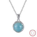 wholesale S925 Sterling Silver Natural Stone Turquoise Pendant Necklace for Women, Versatile High-End Minimalist Niche Jewelry-0-53