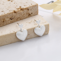 wholesale S925 Sterling Silver Korean Style Love Matte Process Ear Studs, Ins Niche Sweet Temperament Versatile Earrings-0-0