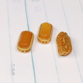 wholesale S925 Gold-Plated Metal, Natural Beeswax Peanut Spacer Beads, DIY Jewelry Crystal Accessories for Bracelet Necklace-0-3