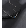 wholesale S925 Silver Original Deep Forest Deer Necklace for Women, Minimalist and Versatile High-End Deer Antler Collarbone Chain Gift for Girlfriend-0-2