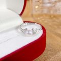 wholesale S925 Sterling Silver Adjustable Swan Freshwater Pearl Ring for Women, Elegant and Lightly Luxurious Pearl Ring to Gift Girlfriend-0-0