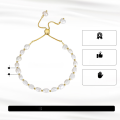 wholesale S925 Sterling Silver Cloud-pull Jewelry Baroque 5-6mm Natural Freshwater Pearl Bracelet Direct Wholesale from Manufacturer-0-1