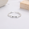 wholesale S925 Sterling Silver Minimalist Geometric Open Adjustable Ring for Women-0-3