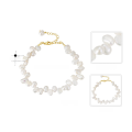 wholesale S925 Sterling Silver Baroque Floral Bracelet with Natural Freshwater Pearls, Retro and Versatile-0-1