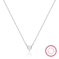 wholesale Metal: 925 Sterling Silver Cross-border hot selling mini round zircon heart pendant necklace for women, elegant and versatile accessory-0-7