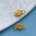 wholesale S925 Silver Gold Plated 24K Phoenix S-Clasp Extension Chain Pearl Fish Clasp DIY Accessories-0-6