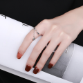 wholesale S925 Sterling Silver Retro Chain Adjustable Pentagram Pendant Tassel Ins Minimalist Style Index Finger Ring-0-3