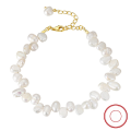 wholesale S925 Sterling Silver Baroque Pearl Bracelet for Women, Freshwater Pearl, Factory Direct-0-5