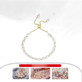 wholesale S925 Sterling Silver Cloud-pull Jewelry Baroque 5-6mm Natural Freshwater Pearl Bracelet Direct Wholesale from Manufacturer-0-2