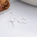 wholesale S925 Silver Yun Chao Xuan Fashion Minimalist Japanese Korean Style Luck Letter Simple Circle Trendy Personality Earrings Ear Clips-0-1