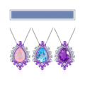 wholesale S925 Sterling Silver Luxury Natural Topaz Necklace with Large Main Stone Pendant, Pink Amethyst Inlay, Original Design for Women-0-0