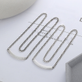 wholesale S925 Sterling Silver Retro Vintage Novel Creative Bolt Link Unisex Trendy Versatile Basic Necklace-0-1