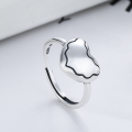 wholesale S925 Sterling Silver Fashion Love Heart Ring Retro Korean Dongdaemun New Style LOVE Open Adjustable Finger Ring for Women-0-1