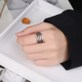 wholesale Sterling Silver S925 Multi-layer Stackable Open Ring Minimalist Ins for Women-0-2