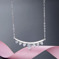 wholesale S925 silver Korean retro elegant collarbone chain for women, creative and unique with embedded zirconia teardrop curtain pendant wholesale-Fashion necklace>925 silver