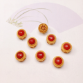 wholesale S925 gold-plated silver fittings with natural red agate cube bead charms for DIY handmade bracelet and necklace strand accessories-0-3