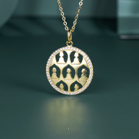 wholesale 925 Silver Bfirst Original Zen-Inspired Necklace for Women, Minimalist and Versatile with a High-End Feel, Small and Unique Design-Gold 925 silver