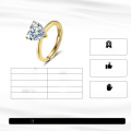wholesale 925 Silver LZR Collection Live Port Ring with Colorful 8A Zircon Wedding Ring-0-50