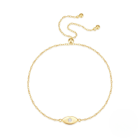 wholesale 925 Sterling Silver New Angel Eye Bracelet For Women,,,-Gold 925 silver