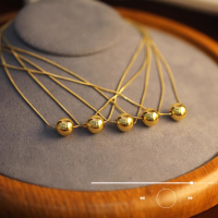 wholesale S925 Sterling Silver Red Elk Pendant Minimalist Necklace for Women, Design-Forward Collarbone Chain, Gift for Valentine's Day, Commute-Friendly Light Luxury-BX0017-Gold 925 Silver