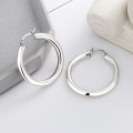 wholesale S925 Sterling Silver Retro Exaggerated Large Hoop Earrings, Punk Ear Accessories-0-1