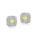 wholesale S925 Sterling Silver Cross-Border New European and American Style Square Ice-Cut High-Carbon Diamond Stud Earrings for Cross-Border Supply-0-0
