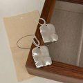 wholesale S925 Sterling Silver Heavy Geometric Irregular Earrings for Women, Korean Dongdaemun New Style Versatile High-end Stud Earrings-0-4
