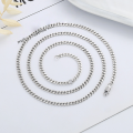 wholesale S925 Sterling Silver Minimalist Basic Chain Naked Chain Batch Flower Side Chain Versatile DIY Matching Sweater Chain Collarbone Chain-0-1