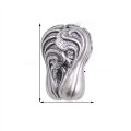 wholesale 3D Hard Silver Tortoise Shell Cabbage Bead Spacer, Wealth and Prosperity Scatter Beads for DIY Handmade Jewelry Accessories-0-5